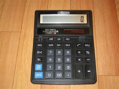 Лот: 623223. Фото: 1. Калькулятор CITIZEN SDC-888T. Другое (компьютеры, оргтехника, канцтовары)