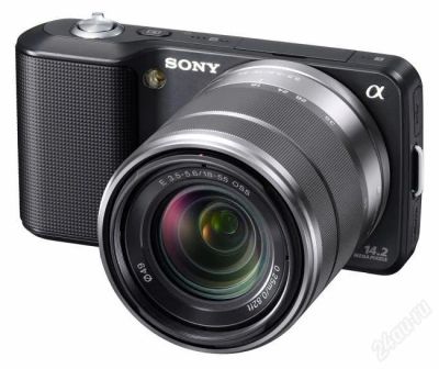Лот: 2623567. Фото: 1. Sony Alpha NEX-C3 черный + сумка. Цифровые беззеркальные со сменной оптикой