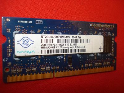 Лот: 5151988. Фото: 1. Память DDR3 2Gb Nanya PC3-10600... Оперативная память