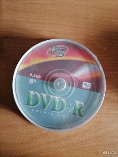 Лот: 16969159. Фото: 1. Диск двухсторонний DVD+R VS 9... CD, DVD, BluRay