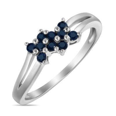 Лот: 24650972. Фото: 1. Кольцо с сапфирами. Кольца, перстни