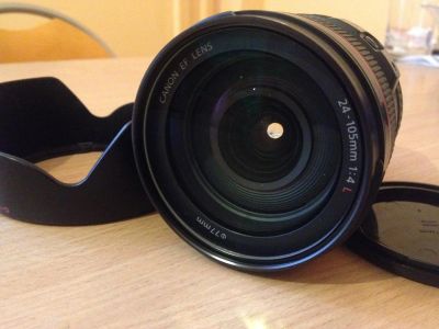 Лот: 4103983. Фото: 1. Canon EF 24 - 105 mm f/4 + UF... Объективы