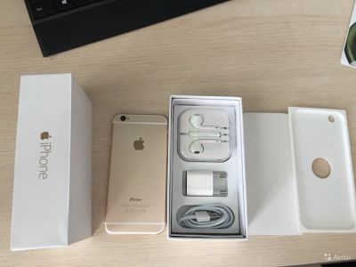 Лот: 8597771. Фото: 1. Iphone 6 64 Gold. Смартфоны