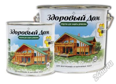 Лот: 5850905. Фото: 1. Пропитка для дерева Здоровый дом... Фасадные материалы, сайдинг