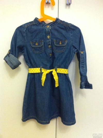 Лот: 9444472. Фото: 1. платье джинсовое фирмы Carters. Платья, сарафаны