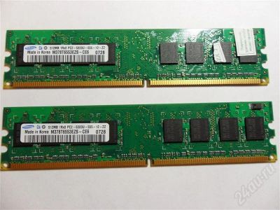 Лот: 602028. Фото: 1. Original SAMSUNG DDR-II DIMM 512Mb... Оперативная память
