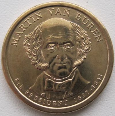 Лот: 6724421. Фото: 1. США 1 доллар 2008. 8-й президент... Америка