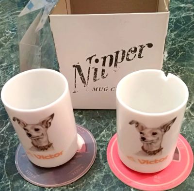 Лот: 19458732. Фото: 1. Victor "HMV" Nipper Cups - 2 фарфоровых... Другое (коллекционирование, моделизм)