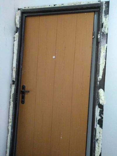 Лот: 17411420. Фото: 1. Дверь входная стальная от застройщика. Двери входные