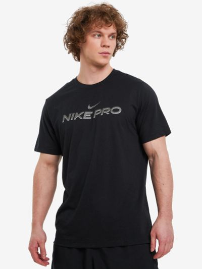 Лот: 22434818. Фото: 1. Футболка мужская Nike Pro, Черный. Другое (спортивная одежда)