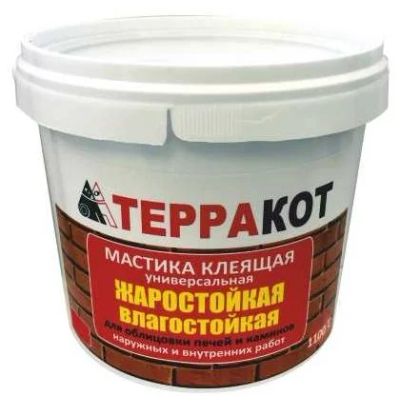 Лот: 15427226. Фото: 1. Мастика Терракот жаростойкая/влагостойкая... Клеи, герметики, пена монтажная, клейкие ленты