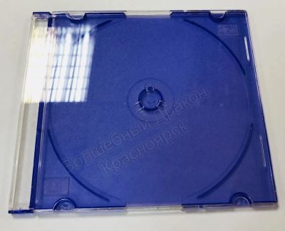 Лот: 11527113. Фото: 1. CD-box Slim 12см, 5mm Violet Фиолетовый... CD, DVD, BluRay