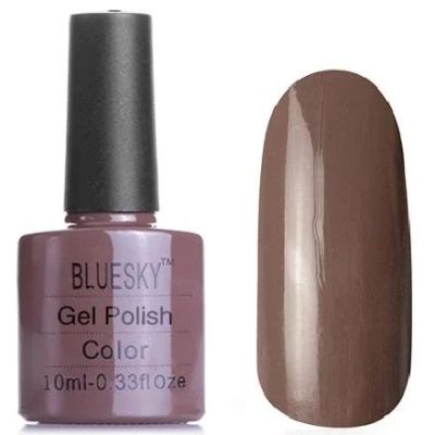 Лот: 10954923. Фото: 1. гель-лак bluesky shellac серо-коричневый... Лак для ногтей