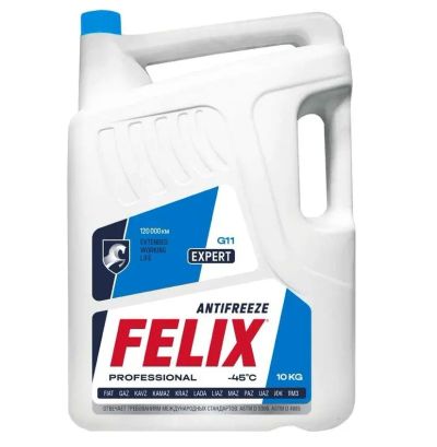 Лот: 23231710. Фото: 1. Антифриз Felix Expert G11 Синий... Масла, жидкости