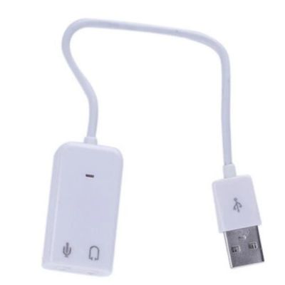 Лот: 14105090. Фото: 1. USB Звуковая карта с кабелем. Звуковые карты