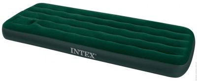 Лот: 3841443. Фото: 1. Надувной матрас Intex со встроенным... Спальные мешки, надувные кровати, коврики туристические