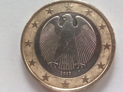 Лот: 18684622. Фото: 1. Монета 1 Евро, 2002, Германия... Европа