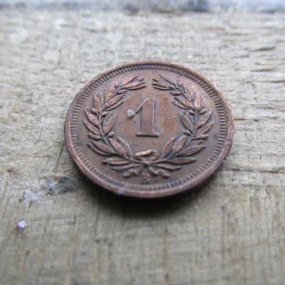 Лот: 25579655. Фото: 1. Монета 1 раппен один рап Швейцария... Европа