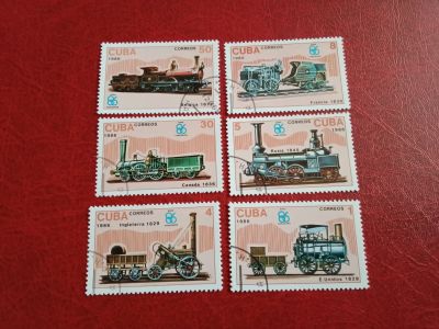 Лот: 25376441. Фото: 1. 1986 г, Куба, локомотивы, паровозы. Марки