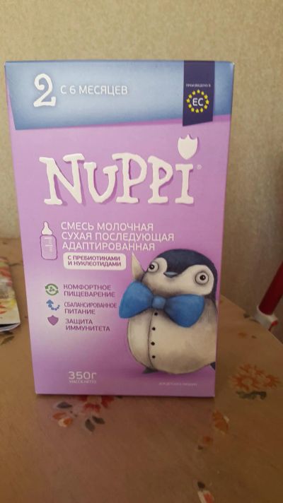 Лот: 7862555. Фото: 1. Смесь Nuppi 2. Детское питание