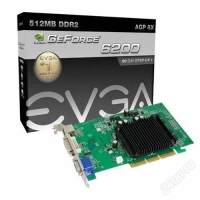Лот: 2825396. Фото: 1. GeForce 6200 DDR2 AGP 8X. Видеокарты