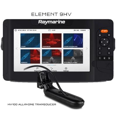 Лот: 14530752. Фото: 1. Raymarine Element 9 Hyper Vision... Эхолоты
