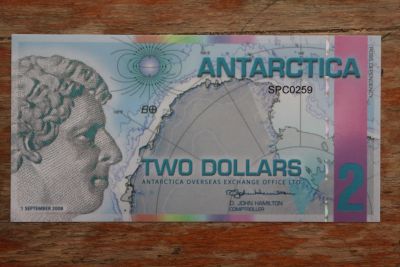 Лот: 21572774. Фото: 1. Антарктика 2 доллара 2008 года... Частные выпуски, копии банкнот