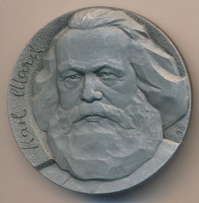 Лот: 11345265. Фото: 1. СССР 1983 Медаль Карл Маркс 100... Юбилейные