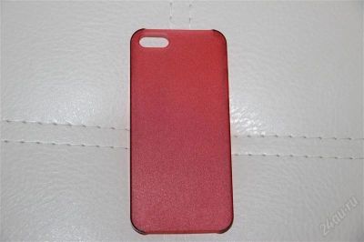 Лот: 2800840. Фото: 1. чехол на iPhone 5/5s-красный... Чехлы, бамперы