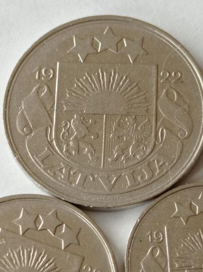 Лот: 25192720. Фото: 1. 10,20,50 сантимов 1922 г. Латвия... Страны СНГ и Балтии