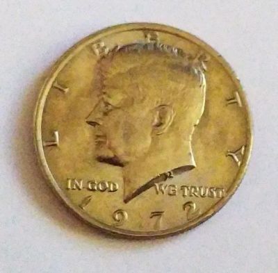 Лот: 25049908. Фото: 1. США 1/2 доллара 1972 без двора. Америка