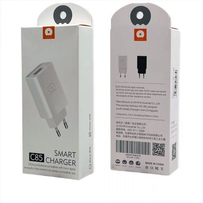 Лот: 22150992. Фото: 1. СЗУ WUW C-85 1*USB 1A White. Зарядные устройства, блоки питания, адаптеры сетевые для смартфонов