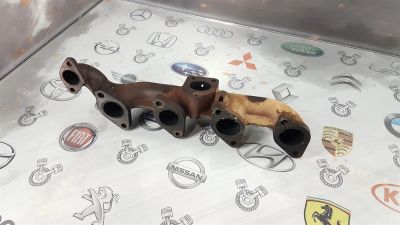 Лот: 23591709. Фото: 1. Коллектор выпускной Kia Bongo... Двигатель и элементы двигателя