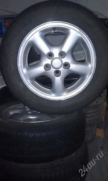 Лот: 2573103. Фото: 1. Оригинальное Литье TOYOTA с резиной... Шины на дисках