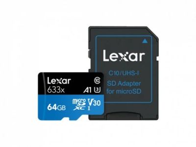 Лот: 14291813. Фото: 1. Карта памяти microSDHC Lexar 64Gb... Карты памяти