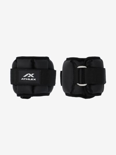 Лот: 25687983. Фото: 1. Утяжелители Athlex, 2х1 кг, Черный. Другое (спортивная одежда)