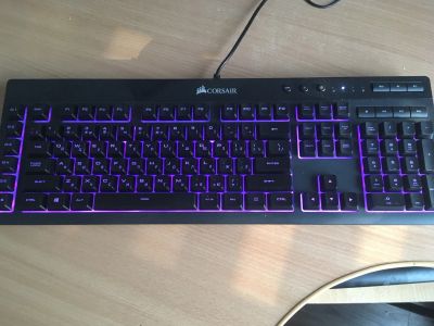 Лот: 12957783. Фото: 1. Клавиатура Corsair K55 RGB. Клавиатуры и мыши
