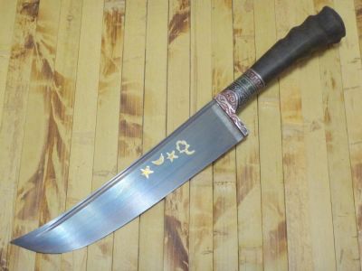 Лот: 9970467. Фото: 1. Узбекский пчак Уз563. Сталь ШХ-15... Ножи, топоры