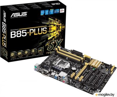 Лот: 10492136. Фото: 1. Игровая материнка Asus B85 Plus... Материнские платы