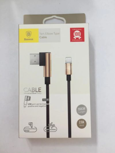 Лот: 10237140. Фото: 1. Кабель USB iPhone 5 Baseus CALTX-01... Дата-кабели, переходники