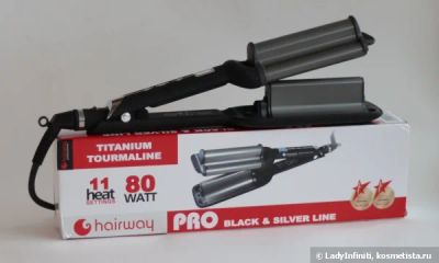 Лот: 6059797. Фото: 1. Щипцы для завивки Hairway Titanium... Укладка и стрижка волос, бритьё, эпиляция