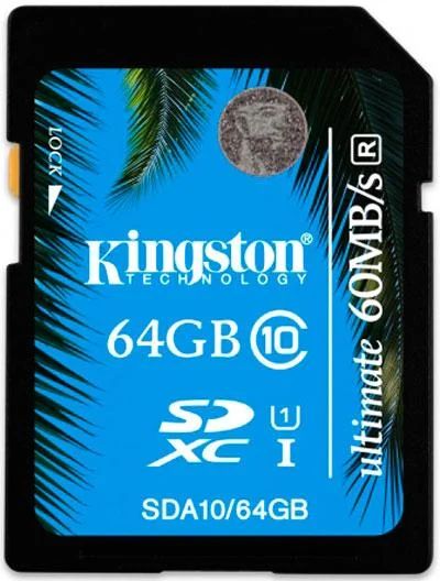 Лот: 4553660. Фото: 1. Карта памяти SDXC 64Gb Kingston... Карты памяти