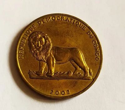 Лот: 25651813. Фото: 1. Конго (ДРК) 1 франк 2002 Черепаха... Африка