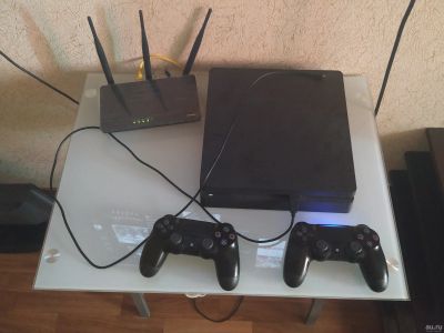 Лот: 14613528. Фото: 1. Игровая консоль PS4 slim 1T. Аксессуары для игровых приставок, консолей, геймпады