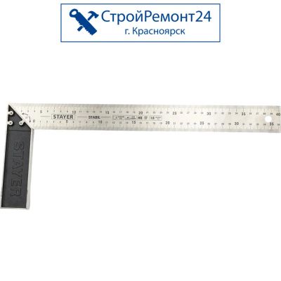 Лот: 25758567. Фото: 1. Столярный угольник Stayer стальной... Ручной инструмент