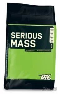 Лот: 4669519. Фото: 1. Гейнер serious mass 5.45 кг вкус... Спортивное питание, витамины