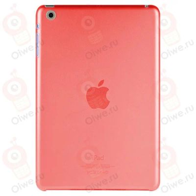 Лот: 3436067. Фото: 1. Чехол для iPad mini Матовый Красный-Прозрачный. Чехлы, обложки