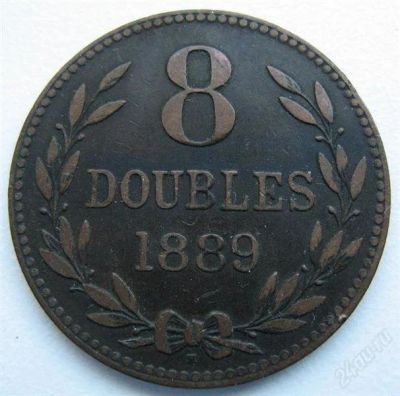 Лот: 2464419. Фото: 1. гернси 8 дублей 1889 г. Великобритания и острова