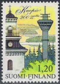 Лот: 16386113. Фото: 1. 1982. Финляндия. 200-летие города... Марки