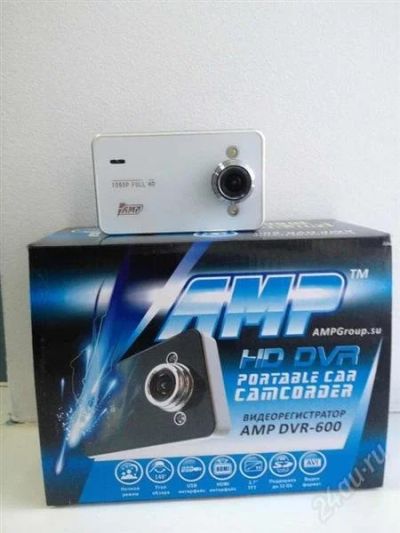 Лот: 2328798. Фото: 1. Видеорегистратор AMP DVR - 600. Видеорегистраторы,  радар-детекторы, системы парковки